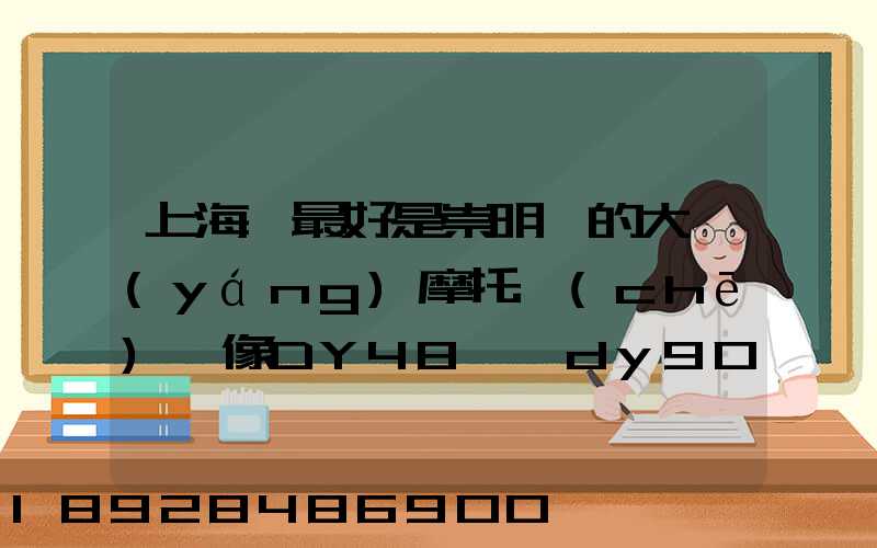 上海,最好是崇明島的大陽(yáng)摩托車(chē),像DY48,,dy90c-7的彎梁要多少錢(qián)新號(hào)...