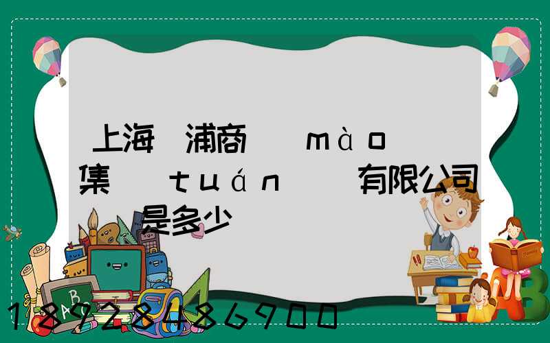 上海楊浦商貿(mào)(集團(tuán))有限公司電話是多少