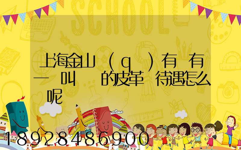 上海金山區(qū)有沒有一個叫華豐的皮革廠待遇怎么樣呢