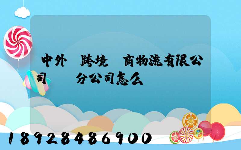 中外運跨境電商物流有限公司無錫分公司怎么樣
