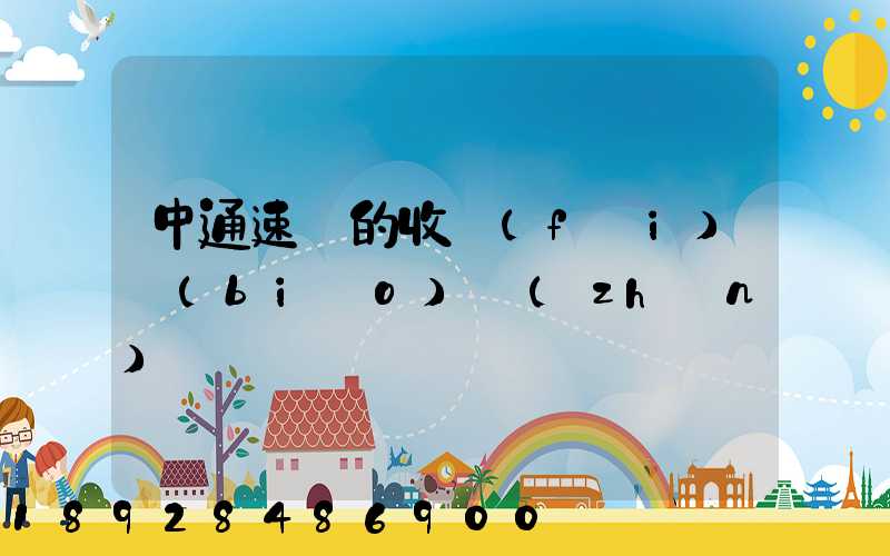 中通速遞的收費(fèi)標(biāo)準(zhǔn)