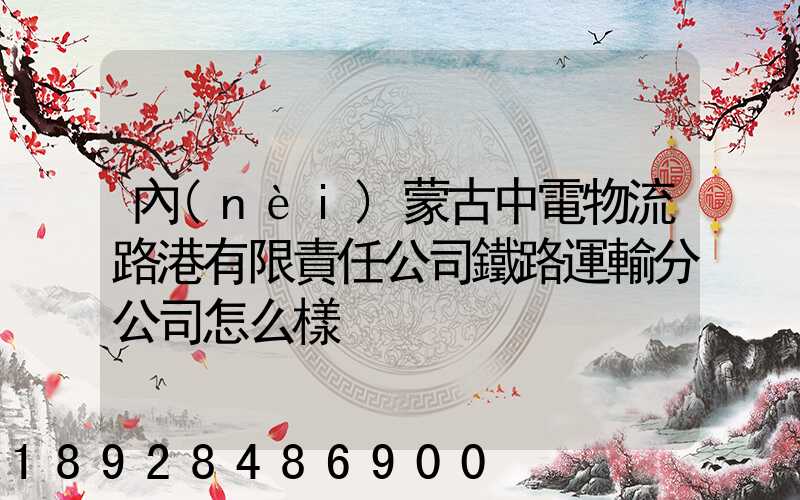 內(nèi)蒙古中電物流路港有限責任公司鐵路運輸分公司怎么樣