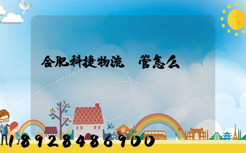 合肥科捷物流倉管怎么樣