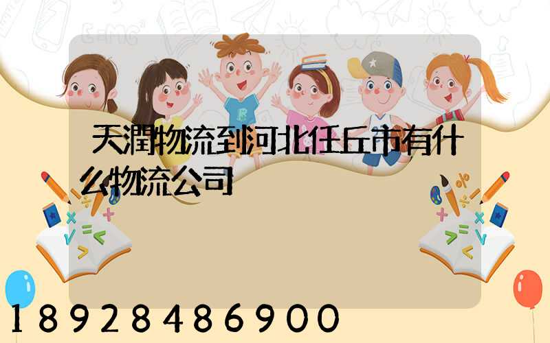 天潤物流到河北任丘市有什么物流公司