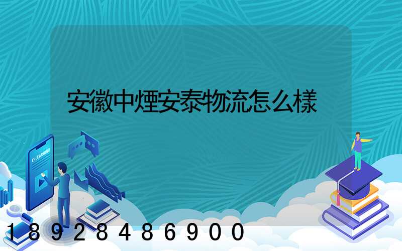 安徽中煙安泰物流怎么樣