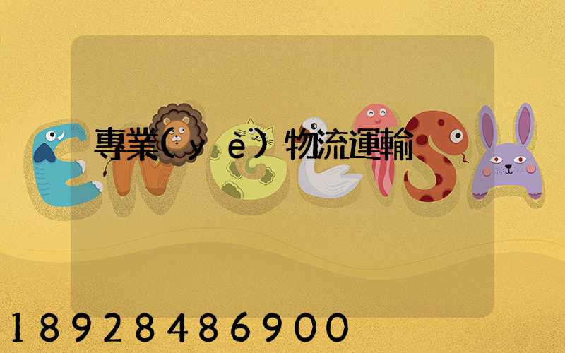 專業(yè)物流運輸