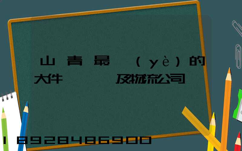 山東青島最專業(yè)的大件運輸車隊及物流公司
