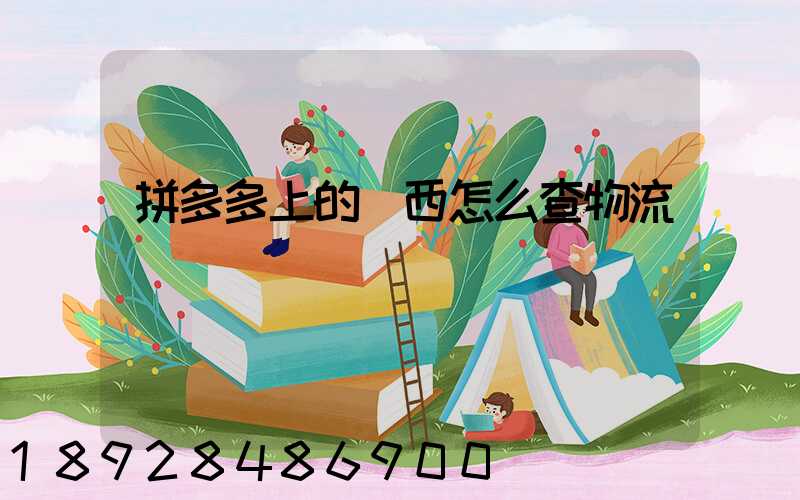 拼多多上的東西怎么查物流