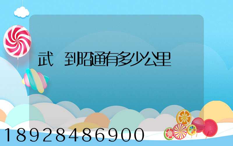 武義到昭通有多少公里