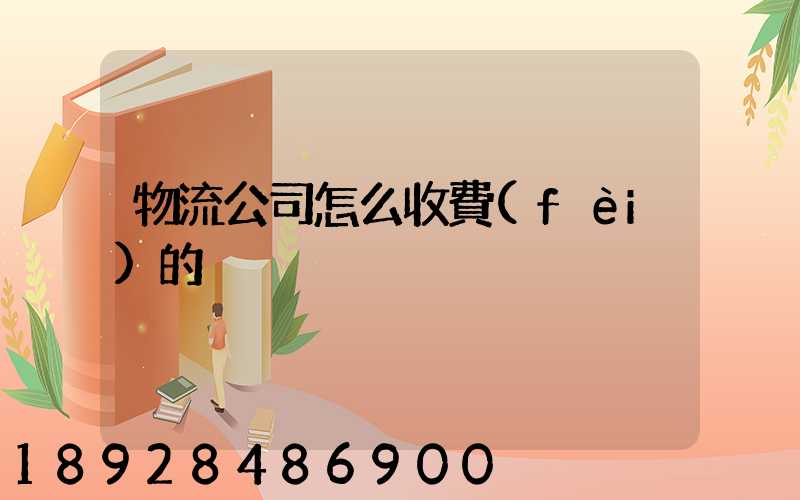 物流公司怎么收費(fèi)的