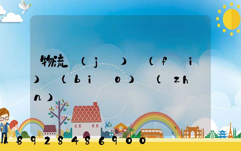 物流計(jì)費(fèi)標(biāo)準(zhǔn)