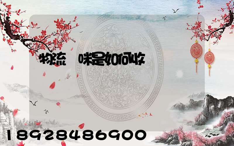 物流貓咪是如何收費