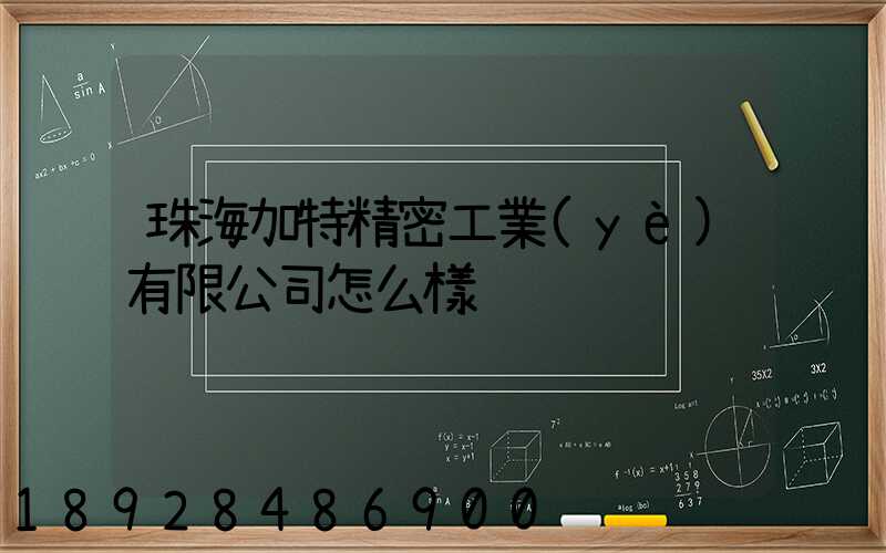 珠海加特精密工業(yè)有限公司怎么樣