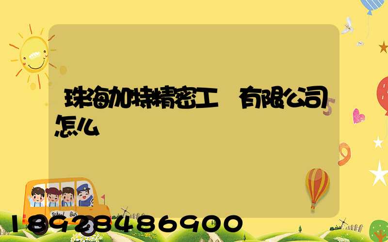 珠海加特精密工業有限公司怎么樣