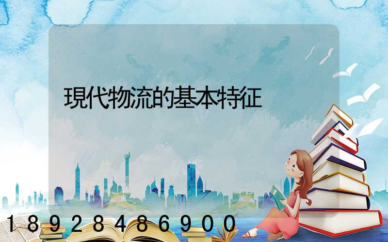 現代物流的基本特征