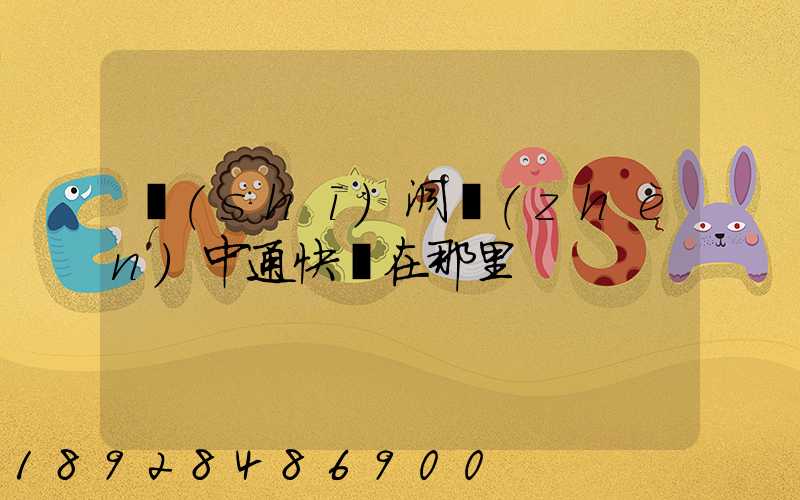 詩(shī)洞鎮(zhèn)中通快遞在那里