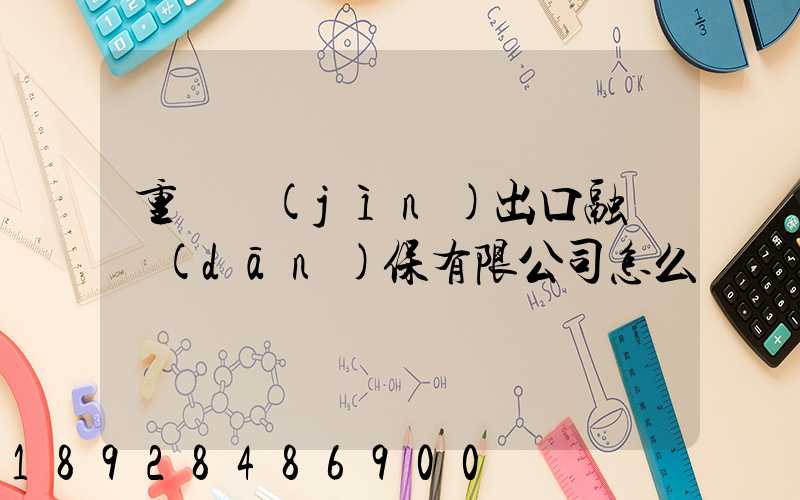 重慶進(jìn)出口融資擔(dān)保有限公司怎么樣